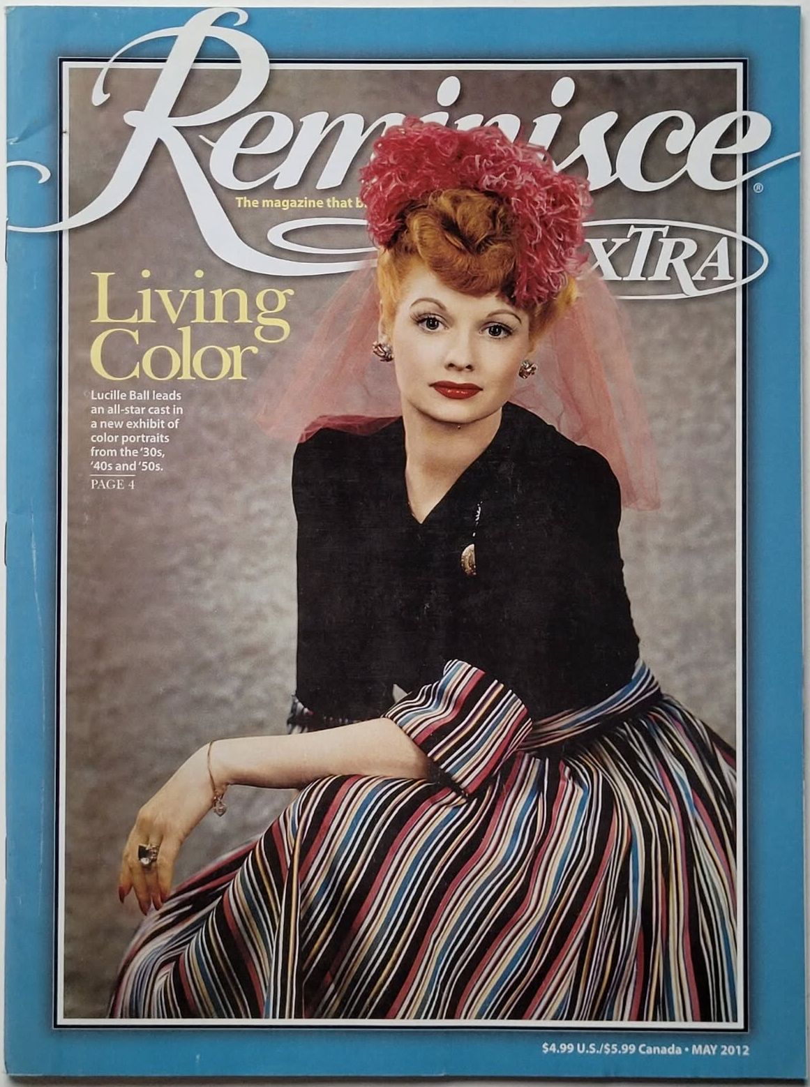 REMINISCE magazine side cover  May 2012