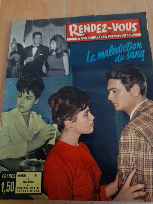 RENDEZ VOUS VOTRE PHOTOROMAN magazine side cover Issue 1  May 1963