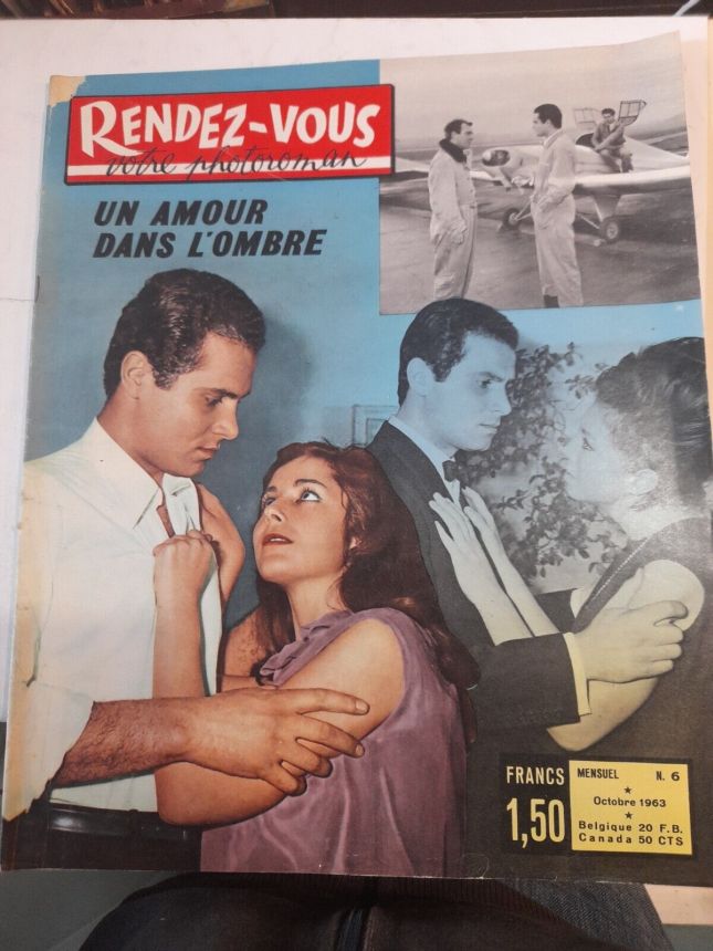 RENDEZ VOUS VOTRE PHOTOROMAN magazine side cover Issue 6  October 1963