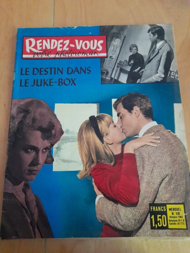 RENDEZ VOUS VOTRE PHOTOROMAN magazine side cover Issue 18  October 1964