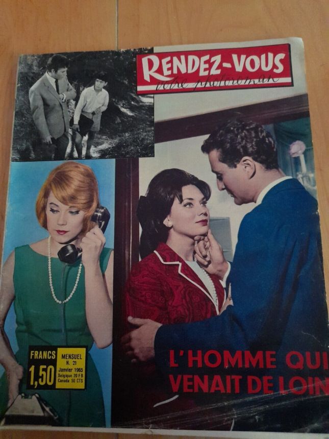 RENDEZ VOUS VOTRE PHOTOROMAN magazine side cover Issue 21  January 1965