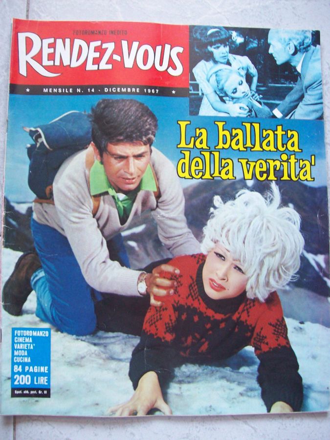 RENDEZ-VOUS (It) magazine side cover Issue 14  December 1967