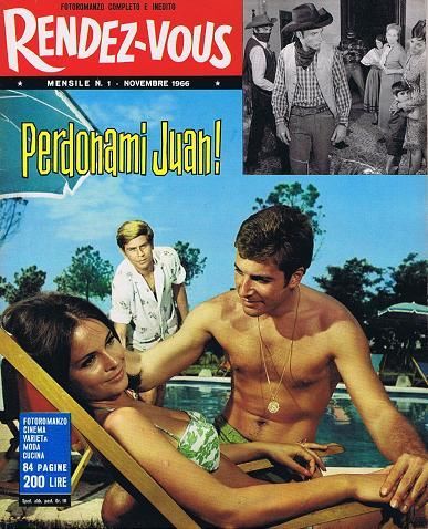 RENDEZ-VOUS (It) magazine side cover Issue 1 November 1966