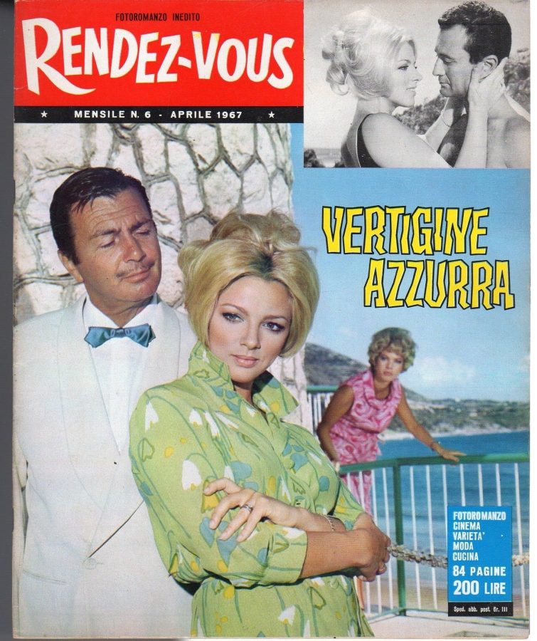 RENDEZ-VOUS (It) magazine side cover Issue 6 April 1967