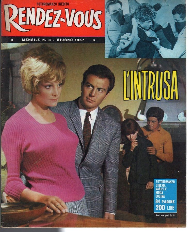 RENDEZ-VOUS (It) magazine side cover Issue 8 June 1967