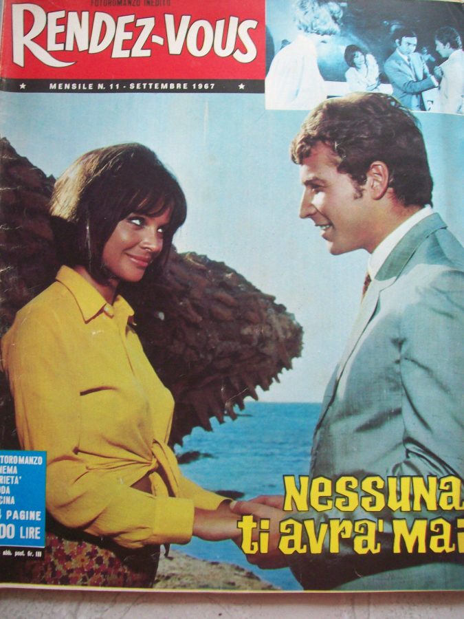 RENDEZ-VOUS (It) magazine side cover Issue 11 September 1967