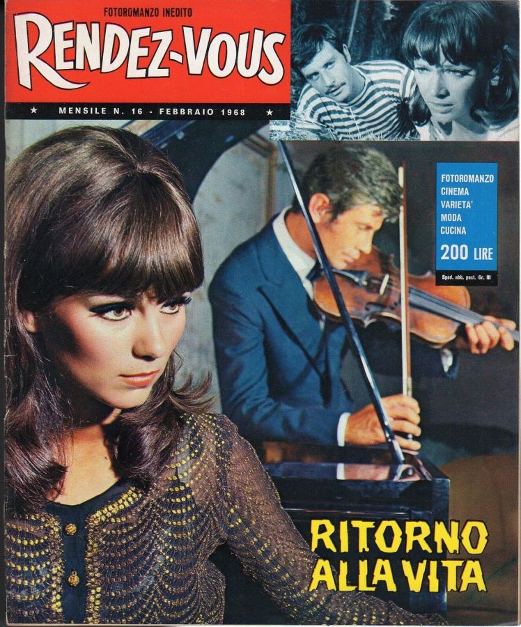RENDEZ-VOUS (It) magazine side cover Issue 16 February 1968