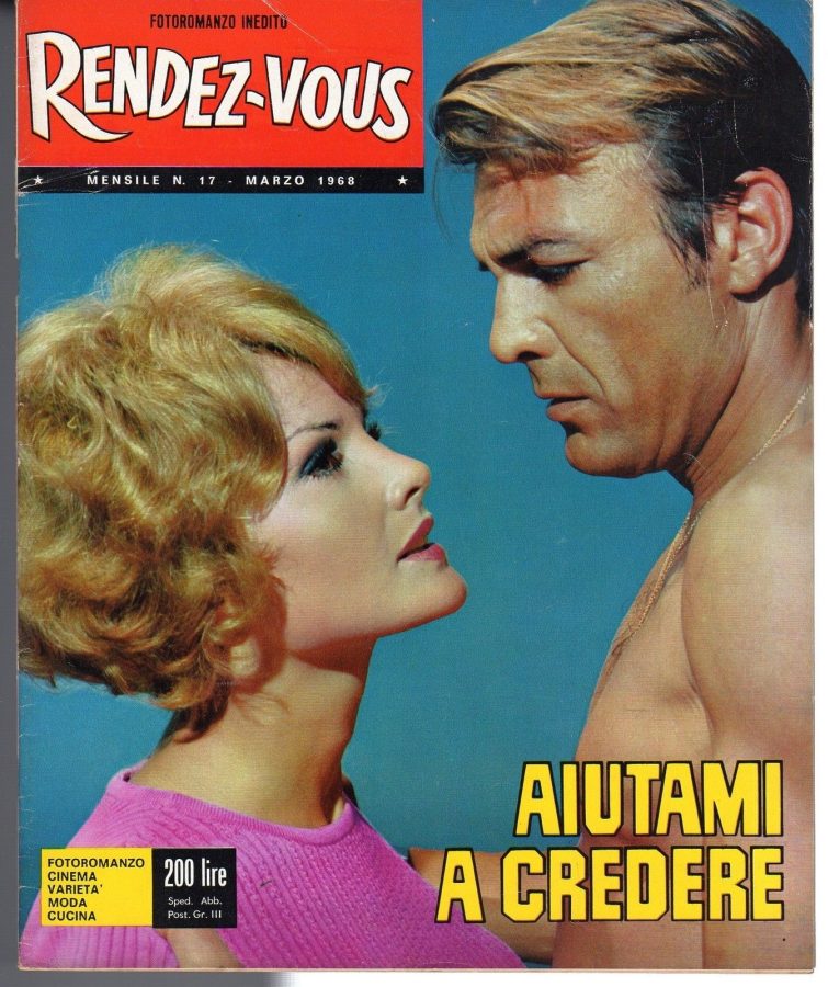 RENDEZ-VOUS (It) magazine side cover Issue 17 March 1968