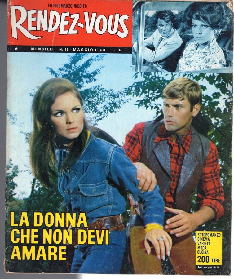 RENDEZ-VOUS (It) magazine side cover Issue 19 May 1968