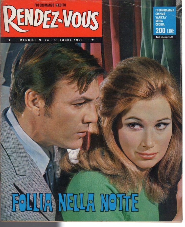 RENDEZ-VOUS (It) magazine side cover Issue 24 October 1968