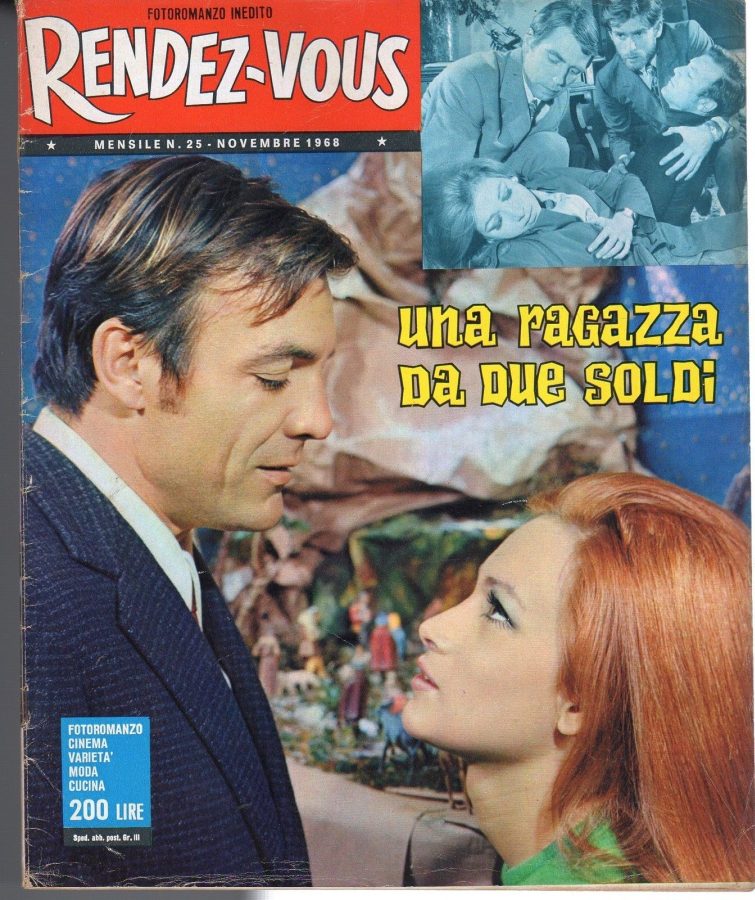 RENDEZ-VOUS (It) magazine side cover Issue 25 November 1968