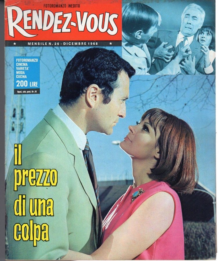 RENDEZ-VOUS (It) magazine side cover Issue 26 December 1968