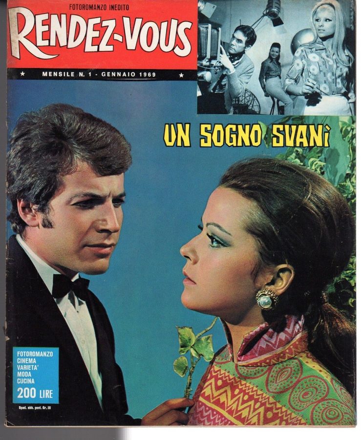 RENDEZ-VOUS (It) magazine side cover Issue 1 January 1969