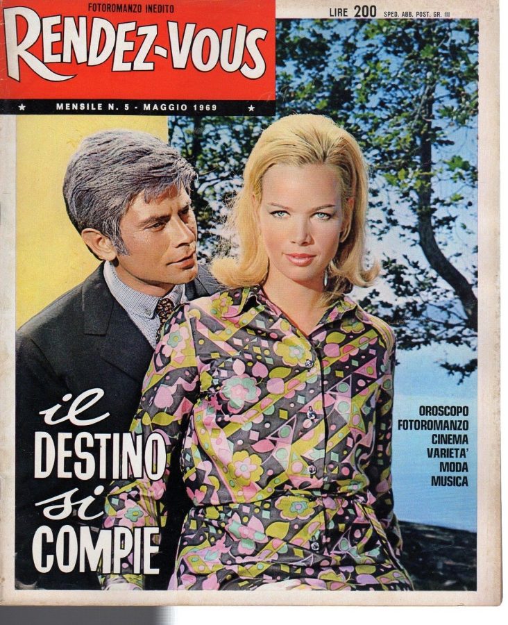 RENDEZ-VOUS (It) magazine side cover Issue 5 May 1969