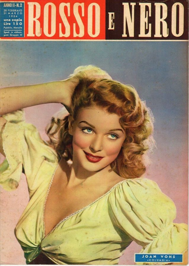 ROSSO E NERO magazine side cover Issue 2  March 1954
