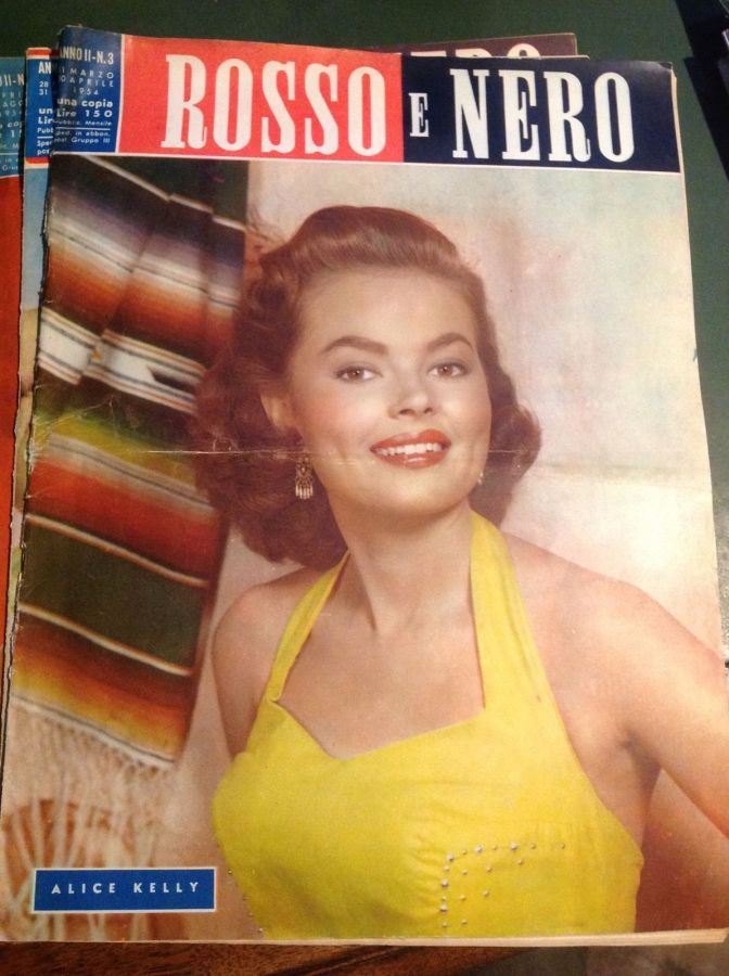 ROSSO E NERO magazine side cover Issue 3  April 1954