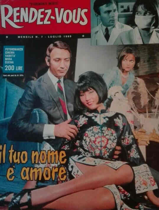 RENDEZ-VOUS (It) magazine side cover Issue 7  July 1969