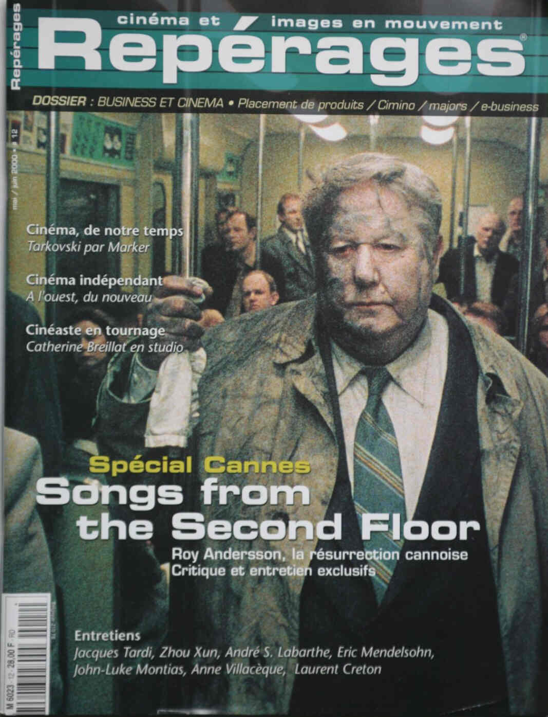 REPERAGES magazine side cover Issue 12 May 2000
