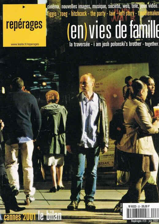 REPERAGES magazine side cover Issue 20 June 2001