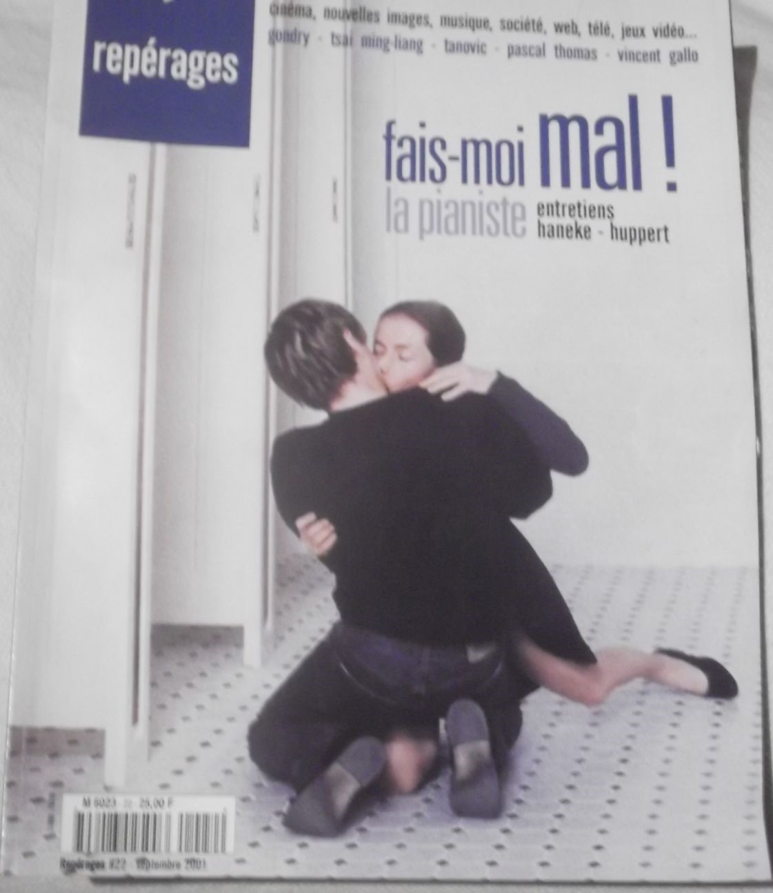 REPERAGES magazine side cover Issue 22 September 2001