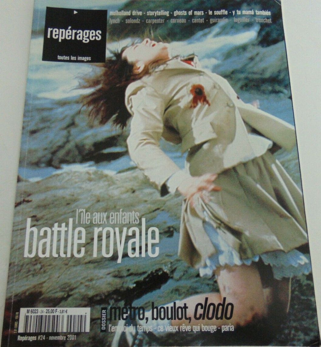 REPERAGES magazine side cover Issue 24 November 2001