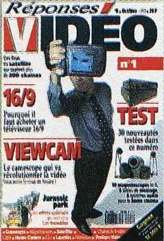 REPONSES VIDEO magazine side cover Issue 1 October/November 1993