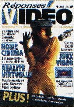 REPONSES VIDEO magazine side cover Issue 4 April 1994