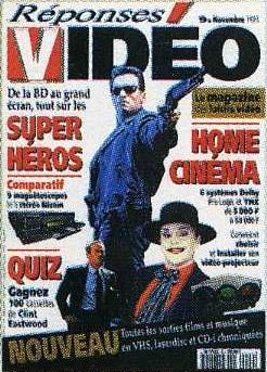 REPONSES VIDEO magazine side cover Issue 9 November 1994