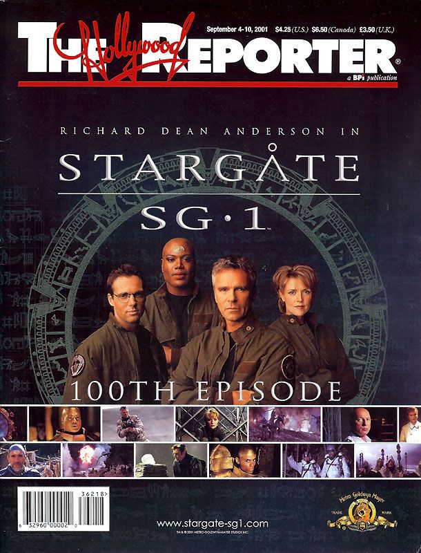 HOLLYWOOD REPORTER | THE magazine side cover 4 September 2001