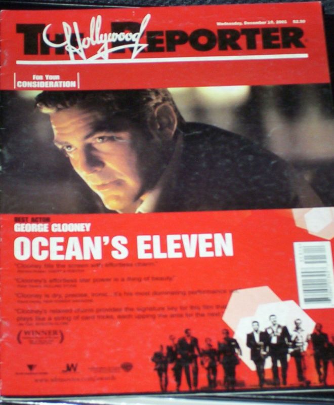 HOLLYWOOD REPORTER | THE magazine side cover 19 December 2001