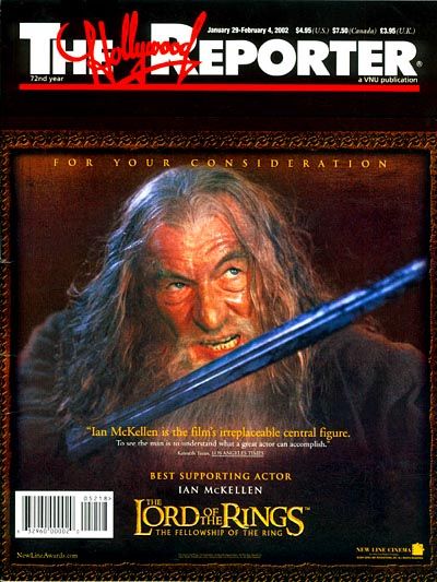 HOLLYWOOD REPORTER | THE magazine side cover 4 February 2002