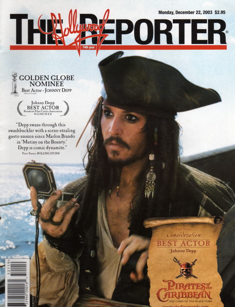 HOLLYWOOD REPORTER | THE magazine side cover 22 December 2003
