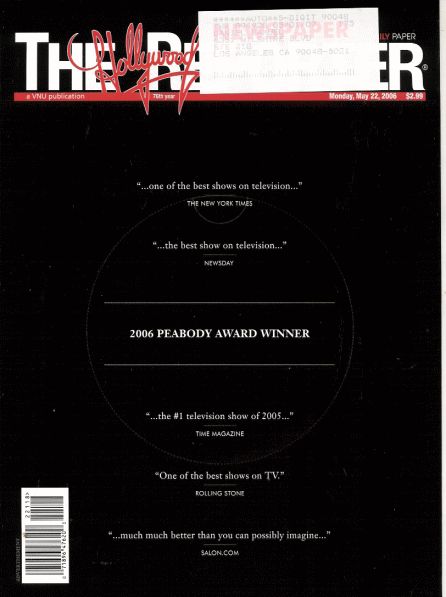 HOLLYWOOD REPORTER | THE magazine side cover 22 May 2006