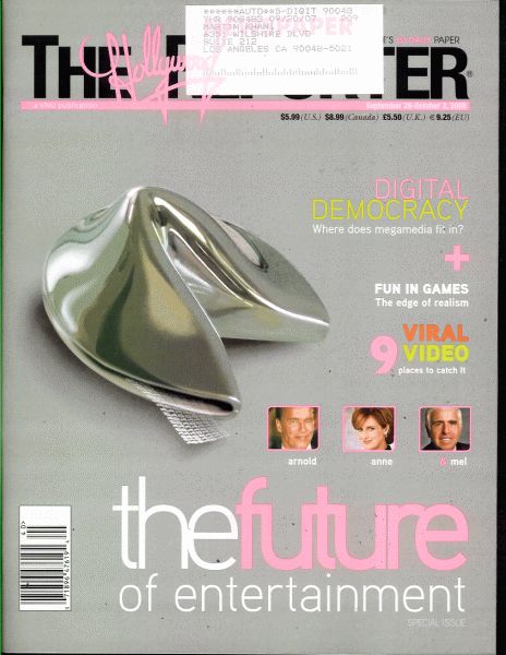 HOLLYWOOD REPORTER | THE magazine side cover 26 September 2006