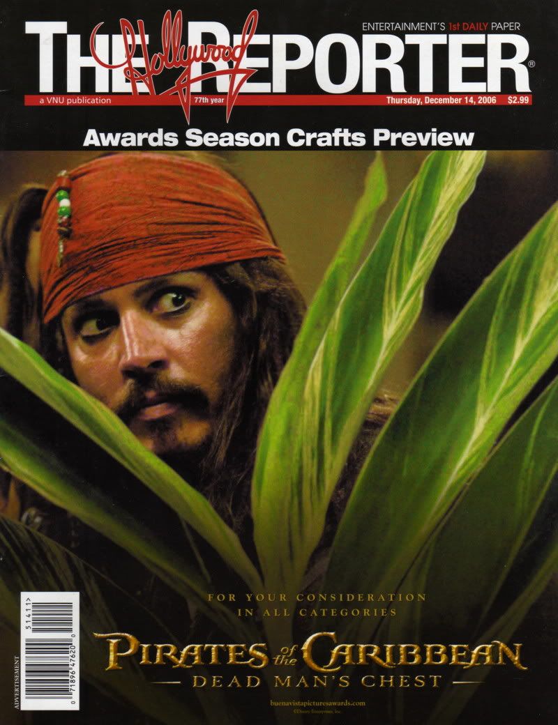 HOLLYWOOD REPORTER | THE magazine side cover 14 December 2006