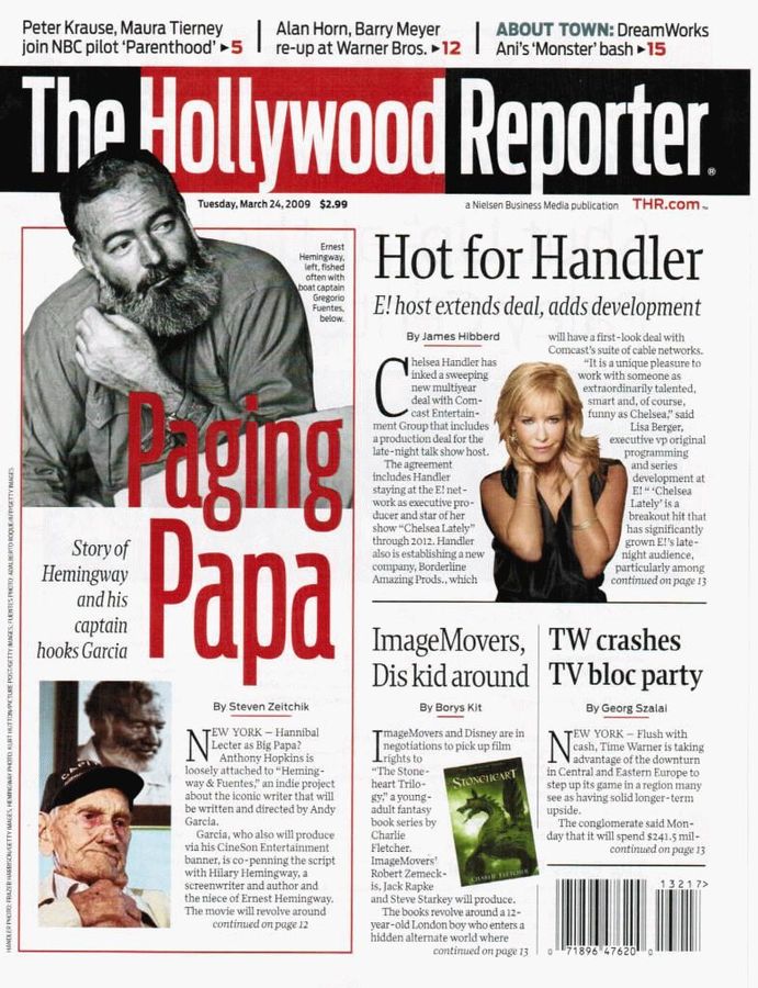 HOLLYWOOD REPORTER | THE magazine side cover 24 March 2009