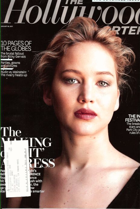 HOLLYWOOD REPORTER | THE magazine side cover Issue 3 26 January 2011