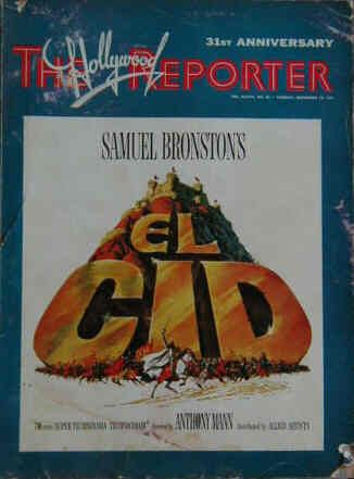 HOLLYWOOD REPORTER | THE magazine side cover September 1961