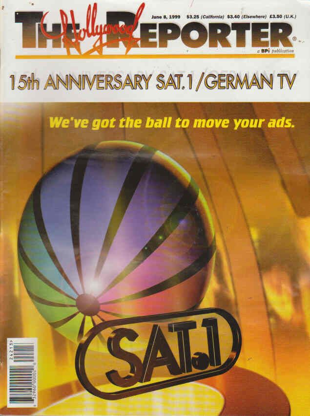 HOLLYWOOD REPORTER | THE magazine side cover 8 June 1999