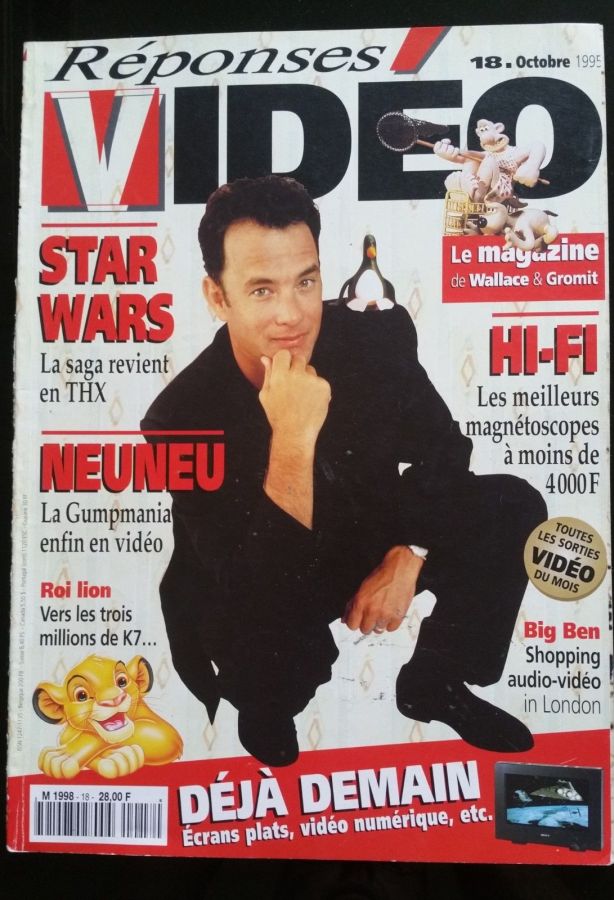 REPONSES VIDEO magazine side cover Issue 18  October 1995