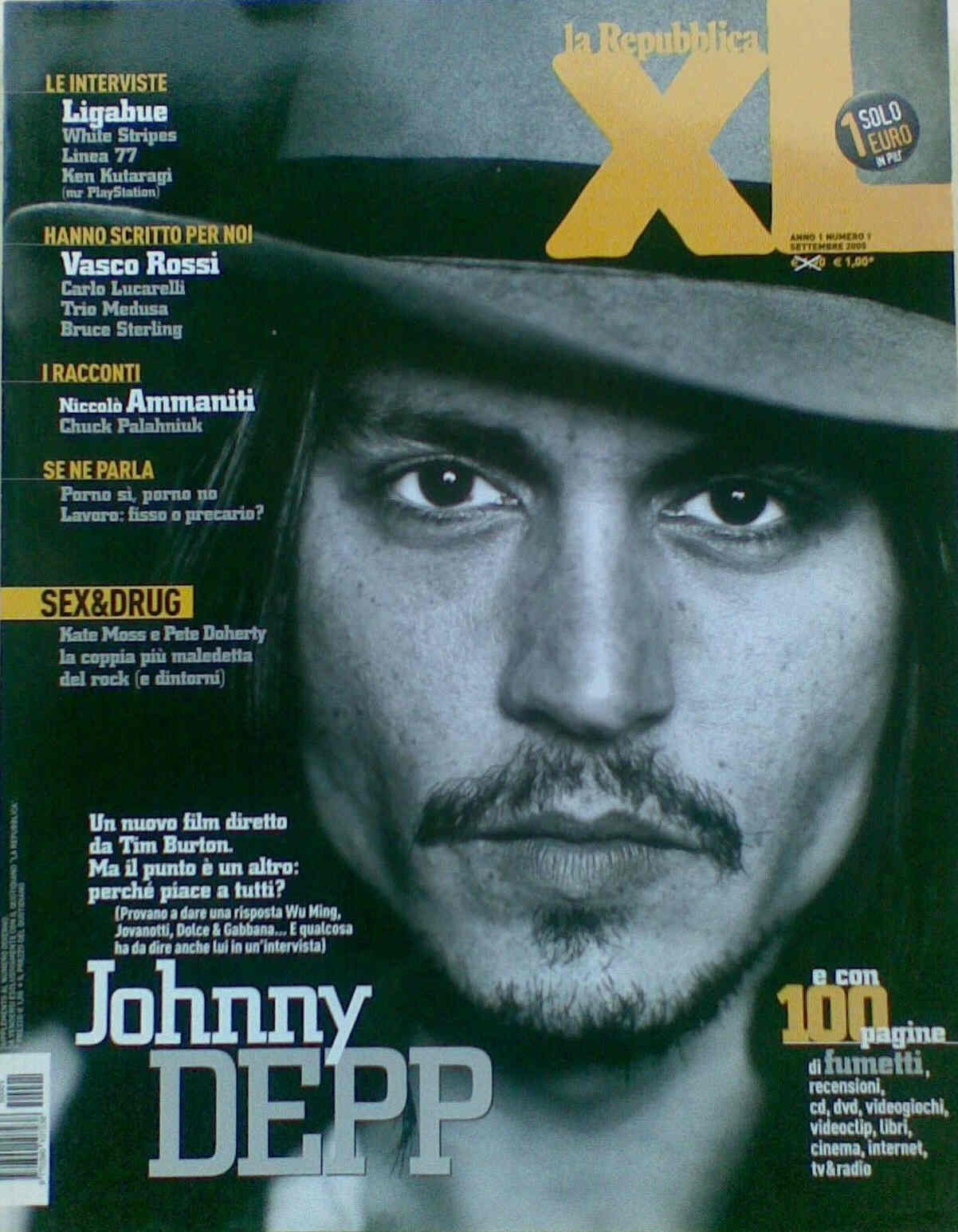 REPUBBLICA XL |LA magazine side cover Issue 1 September 2005