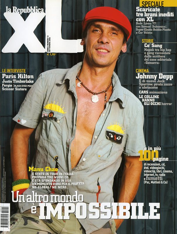 REPUBBLICA XL |LA magazine side cover Issue 13 September 2006