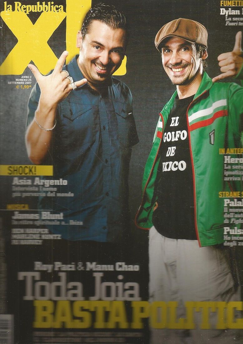 REPUBBLICA XL |LA magazine side cover Issue 25 September 2007