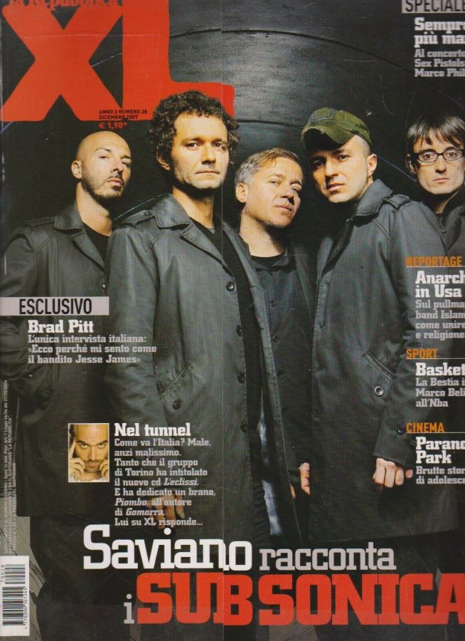 REPUBBLICA XL |LA magazine side cover Issue 28  December 2007