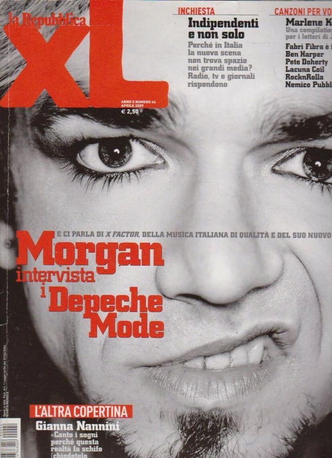 REPUBBLICA XL |LA magazine side cover Issue 44  April 2009