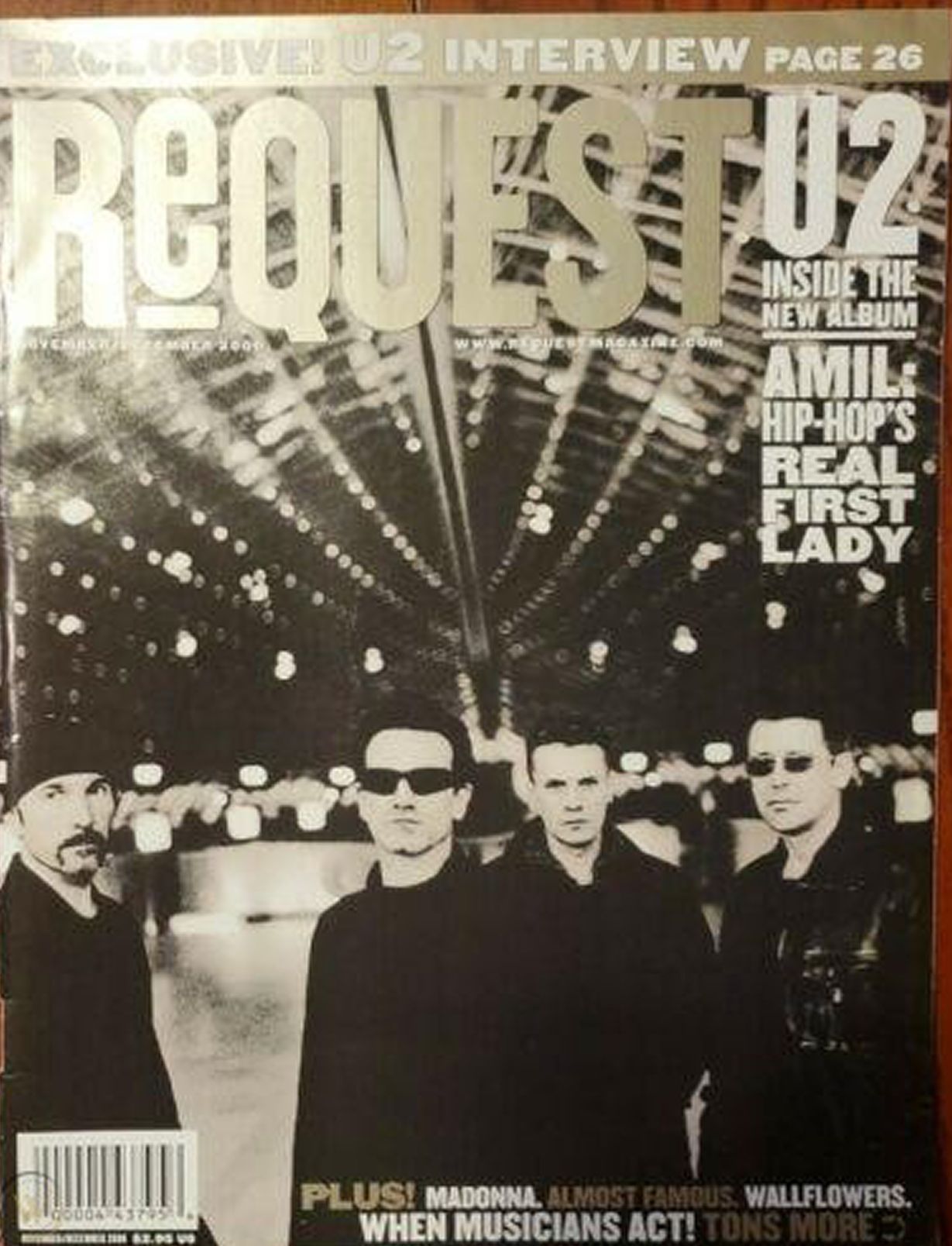 REQUEST MOVIES magazine side cover  November/December 2000