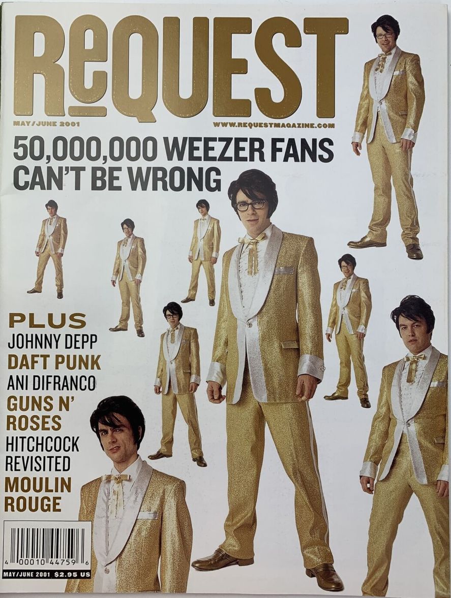 REQUEST MOVIES magazine side cover  May/June 2001
