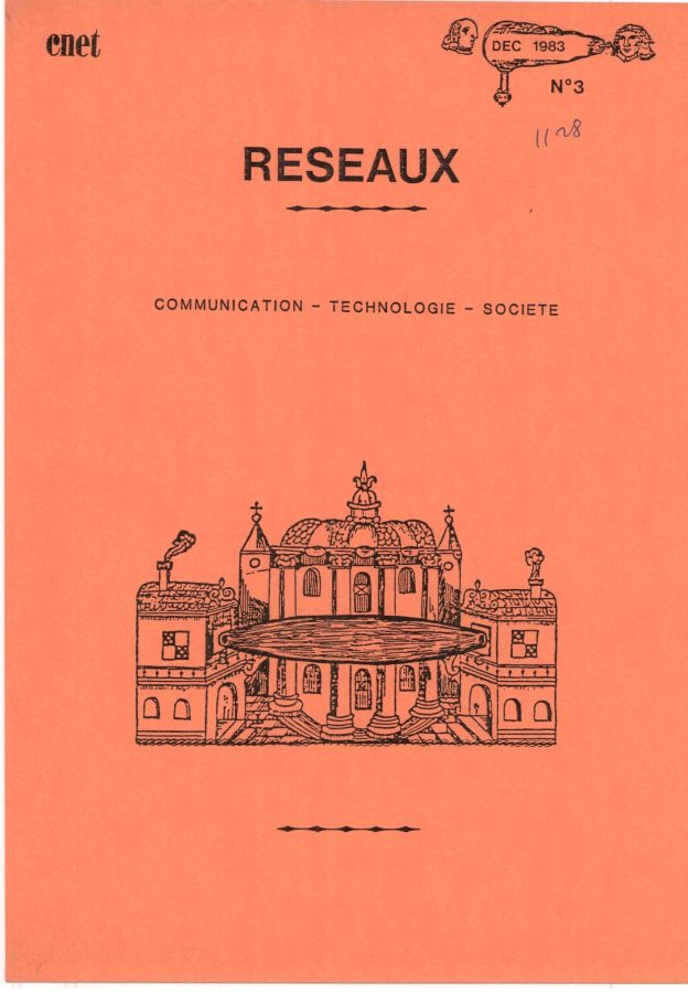 RESEAUX magazine side cover Issue 3 December 1983