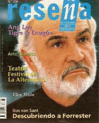 RESENA magazine side cover Issue 326 April 2001