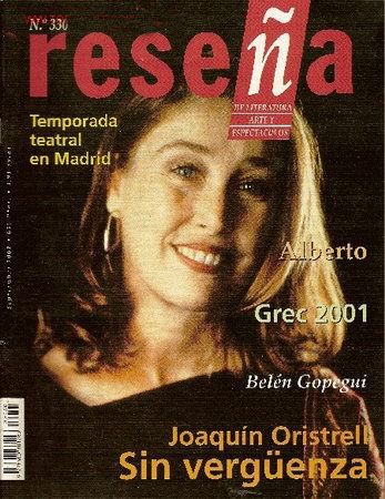RESENA magazine side cover Issue 330 September 2001